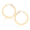 10k Yellow Gold Polished Hoop Earrings (25 mm)